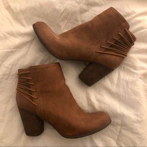 Brown Madden Girl Ankle Boots — Size 9US